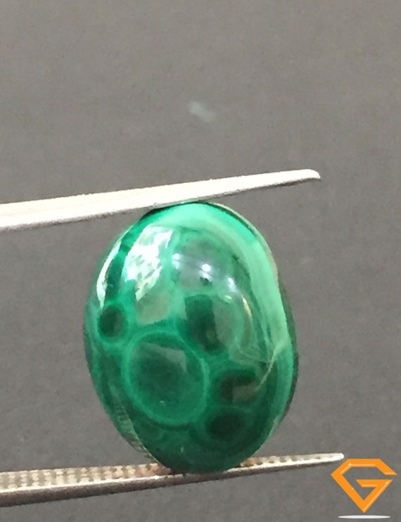 12.71 ct Natural Certified Malachite stone